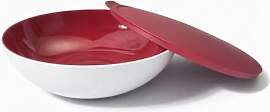TUPPERWARE Allegra 1,5 L rot weiß Schüssel