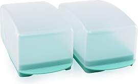 TUPPERWARE Junge Welle Set (2) Butterdose weiß