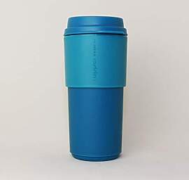 TUPPERWARE Kaffeebecher to go blau 490ml,