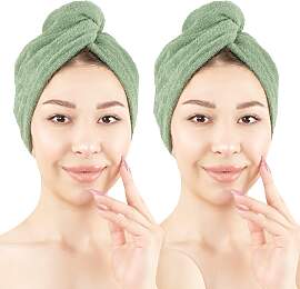 Turban-Handtuch HAMMETEX "2er Set Haarturban