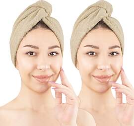 Turban-Handtuch HAMMETEX "2er Set Haarturban