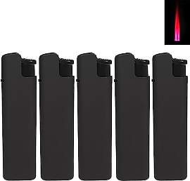 Turbo Sturmfeuerzeug Metal Black matt Rote Flamme