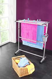 Turmwäscheständer RUCO, grau (aluminiumfarben),