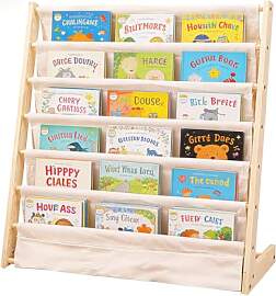 Tutamaz Bücherregal Kinder mit 6 Oxford-Stoff