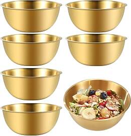 Tutamaz Edelstahl Schüssel Set, 6Pcs Ø 17 cm
