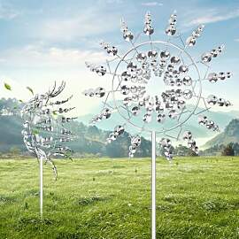 Tutamaz Windspiel Edelstahl 3D, Windspinner Metall 