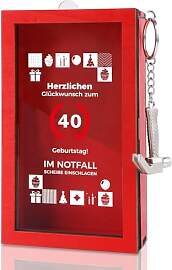 Tutukyle 40 Geschenk Lustige Notfallbox mit