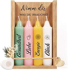 TUZELIYA Kerzenset mit Kerzenständer, Geschenke