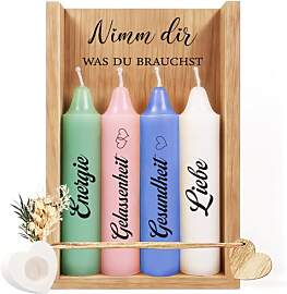 TUZELIYA Kerzenset mit Kerzenständer, Geschenke