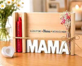 TUZELIYA Mama Geschenk - Kerzenset mit