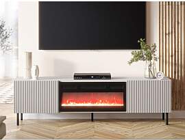 TV-Lowboard Lasiewa 2D 181 mit Kamin