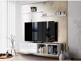TV-Lowboard Oreox mit zwei Wandregale XVII