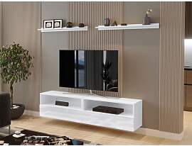 TV-Lowboard Oreox mit zwei Wandregale XXIII