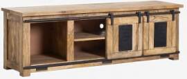 Tv-möbel 160x40 Cm Aus Mangoholz Uain Mango-holz