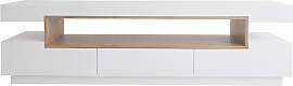 TV-Möbel Design weiß und Holz L200 cm LIVO