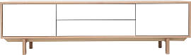 TV-Möbel skandinavisch Holz und Weiß 180 cm SID
