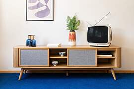 TV-Schrank aus hellem Holz Lulea