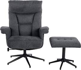 TV-Sessel DUO COLLECTION "Olvera", grau