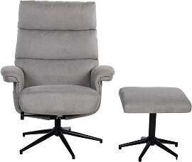 TV-Sessel DUO COLLECTION "Zalea", grau