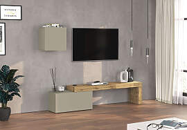 TV-Wand OTTO HOME "Chronos TV-Set, Wohnwand