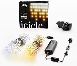 Twinkly Icicle 190 LED Weiß, LED-Kaskadenlichter