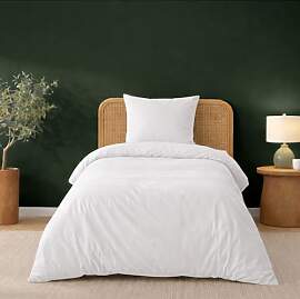 Twinzen Bettwäsche 140x200 cm Weiß - Bettbezug