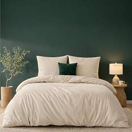 Twinzen Bettwäsche 220x240 cm Beige - Bettbezug