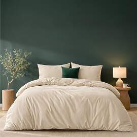 Twinzen Bettwäsche 260x240 cm Beige - Bettbezug