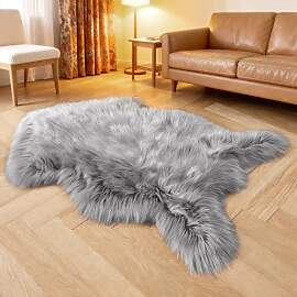 twirush Faux Lammfell Schaffell Teppich 60x90 cm,