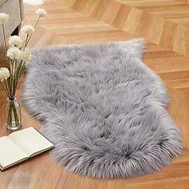 twirush Faux Lammfell Schaffell Teppich 60x90 cm,