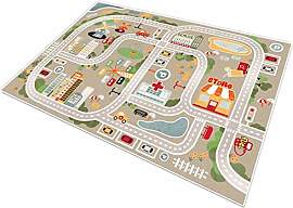 TYKTZXY Autoteppich Spielteppich Straße