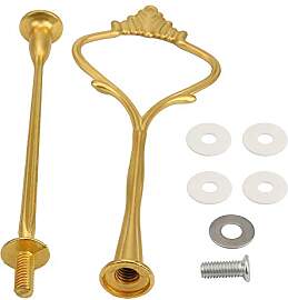 TYUIOP Etagere Stangen Set 2-stöckig Gold |