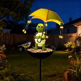 TZQFROCE Solar Gartenfiguren Schildkröte