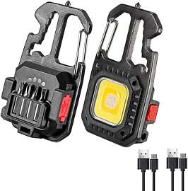 Uadme Taschenlampe Schlüsselanhänger, 2 Stück