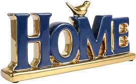UANYEMON Home Deko Schriftzug in Blau und Gold mit 