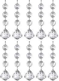 UCLEVER 10 Stück Sonnenfänger Anhänger Diamant