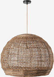 Udane Außenhängelampe Natürlich - Schwarz & 