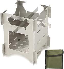 Udbrud Tragbarer Holzofen, Outdoor Kocher aus