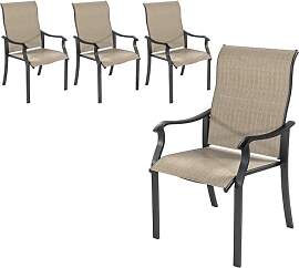 UDPATIO Gartenstühle 4er Set, Hochlehner