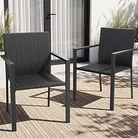 UDPATIO Gartenstühle Stapelbar 2er Set,