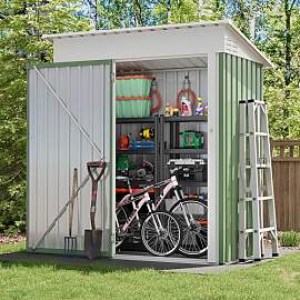 UDPATIO Metall Gartenhaus mit 2.1 m³, Pultdach -