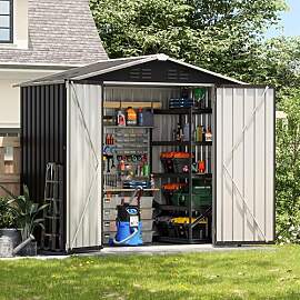 UDPATIO Metall Gartenhaus mit 3.7 m³ - 196 x 132