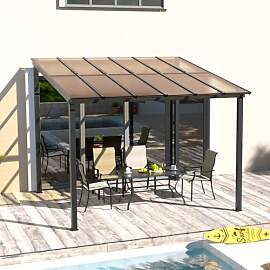 UDPATIO Terrassenüberdachung Borneo 3x3 m mit 6mm 