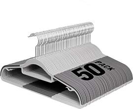 UEAKPIC Kleiderbügel Kunststoff 50er Set,