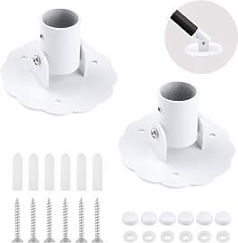 UFURMATE Duschvorhangstange in Blumenform, 2