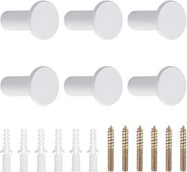 UFURMATE Metall Kleiderhaken 6PCS Runde Wandhaken