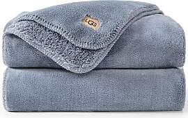 UGG 11063 Whitecap Plüsch-Flanell-Überwurfdecke, 