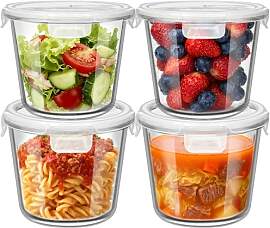 UHAPEER Glasbehälter mit deckel, Meal Prep