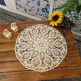 UHAPEER Handgefertigte Tischdecke Tischsets,