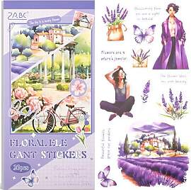 Uideyvi Purple Flower Serie Aufkleber Scrapbooking 